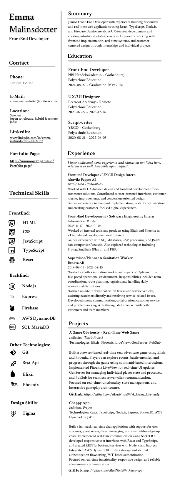 Resume thumbnail